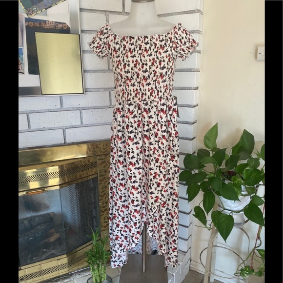 J for Justify Off Shoulder Floral Dress - Picture 1 of 7